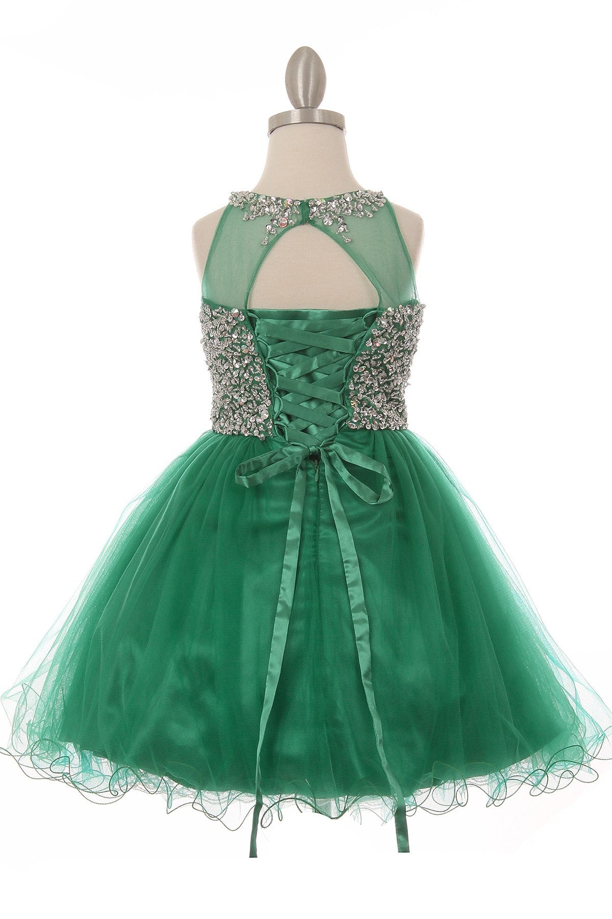 Stone Tulle Girl Party Dress by Cinderella Couture USA 8501