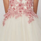 Floral Tulle Girl Party Dress by Cinderella Couture USA AS9035