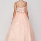 Halter Rhinestone Tulle Girl Mini Quince by Cinderella Couture USA AS5051