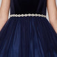 Velvet Tulle Girl Party Dress by Cinderella Couture USA 5057
