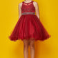 Rhinestone Pearl Beaded Lace Tulle Girl Party Dress by Cinderella Couture USA AS5013
