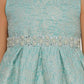 Metallic Jacquard Girl Party Dress by Cinderella Couture USA ME555