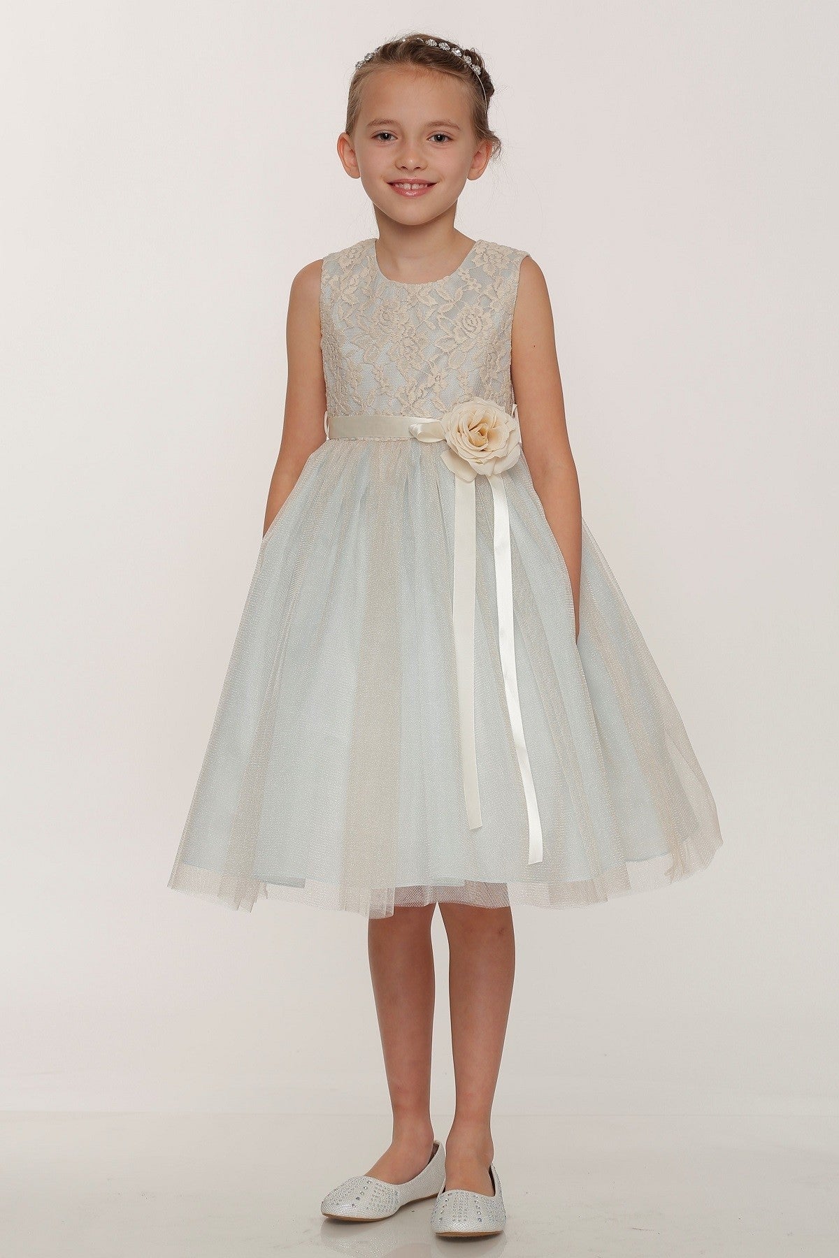 Lace Tulle Party Dress by Cinderella Couture USA AS1142