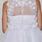 Floral Bodice Lace Tulle Flower Girl Dress by Cinderella Couture USA AS5035