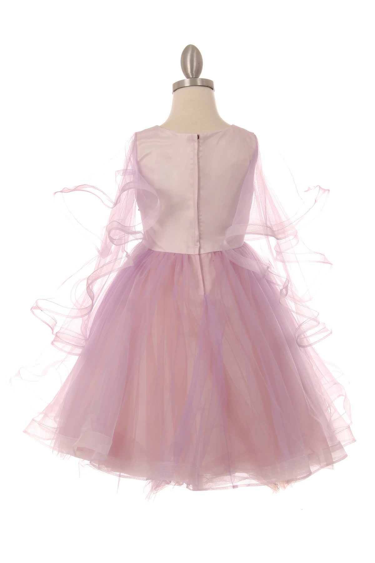 Satin Soft Tulle Party Dress by Cinderella Couture USA AS5068