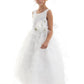 Tulle Satin Flower Girl Dress by Cinderella Couture USA AS1160