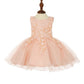 Lace Floral Pearl Bead Girl Baby Dress by Cinderella Couture USA 9109