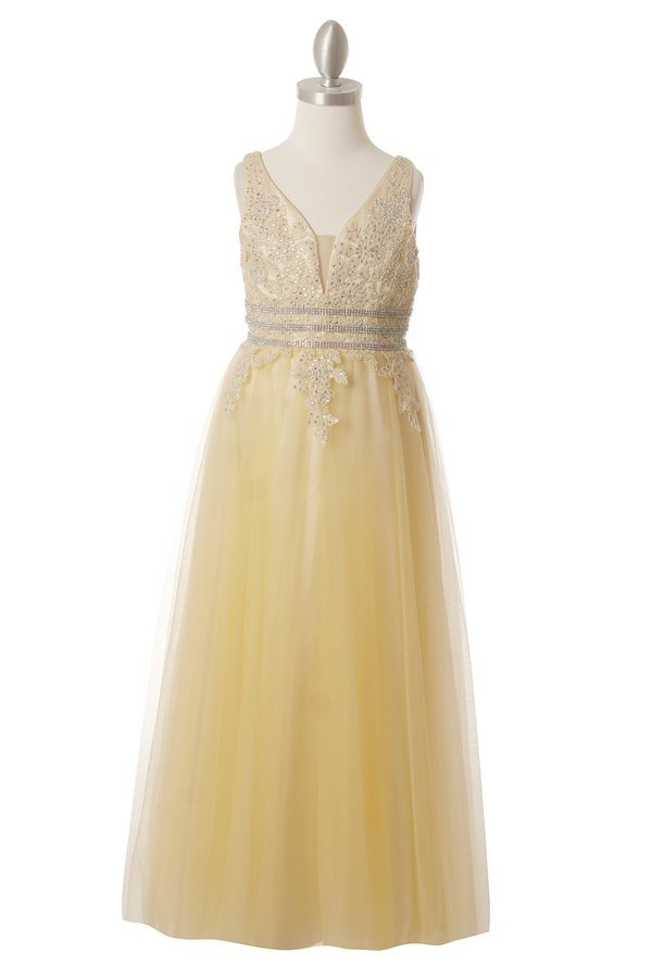 Stone Tulle Party Dress by Cinderella Couture USA 5082
