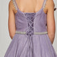 Rhinestone Glitter Metallic Girl Party Dress by Cinderella Couture USA 8014