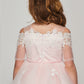 Lace Satin Tulle Flower Girl Dress by Cinderella Couture USA AS5091