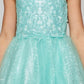 Sequins Tulle Girl Party Dress by Cinderella Couture USA 5088