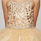 Halter Rhinestone Tulle Girl Party Dress by Cinderella Couture USA 5090