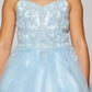 Halter Lace Stone Tulle Party Dress by Cinderella Couture USA 5083