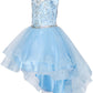 Halter Pearl Jewel Beaded Tulle Girl Party Dress by Cinderella Couture USA AS5101