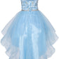 Halter Pearl Jewel Beaded Tulle Girl Party Dress by Cinderella Couture USA AS5101