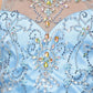 Halter Pearl Jewel Beaded Tulle Girl Party Dress by Cinderella Couture USA AS5101