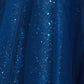 Silver Lace Tulle Party Dress by Cinderella Couture USA 5105