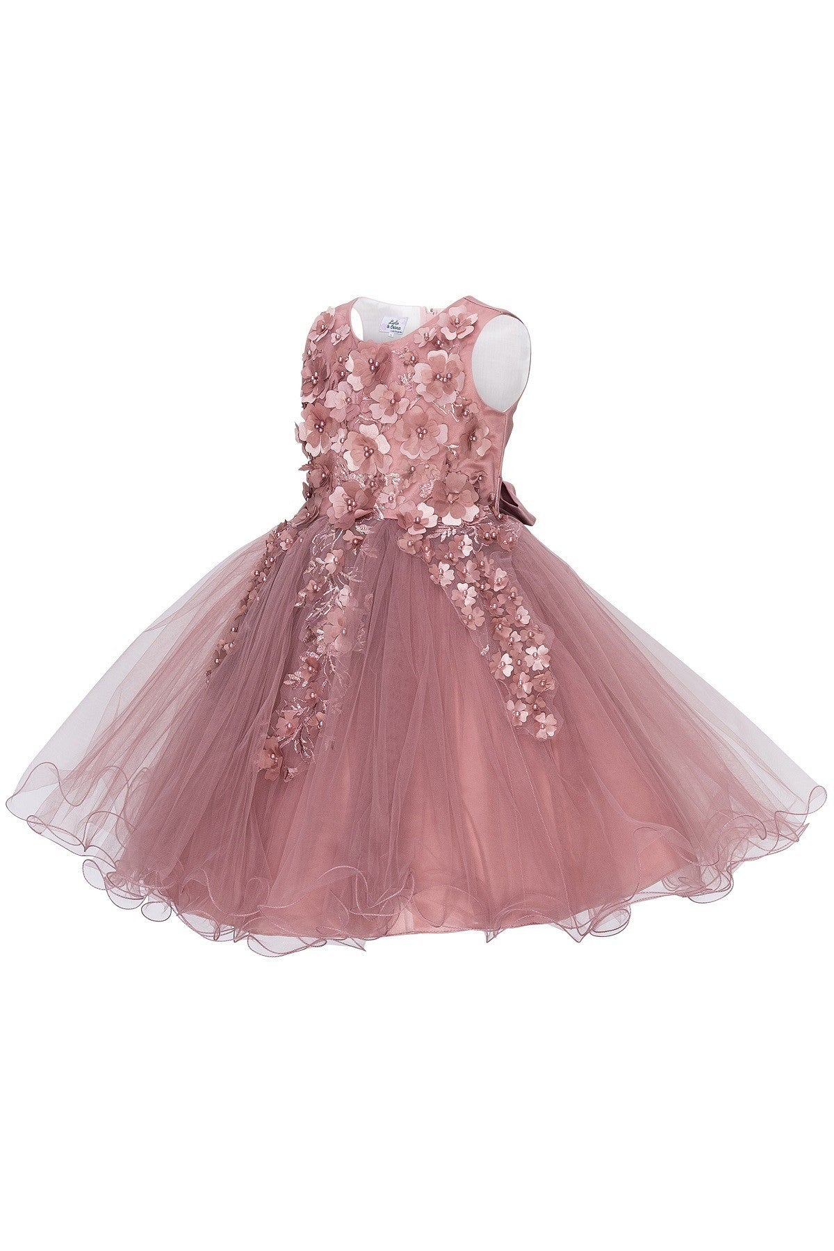 Floral Bodice Lace Girl Dress by Cinderella Couture USA AS9122