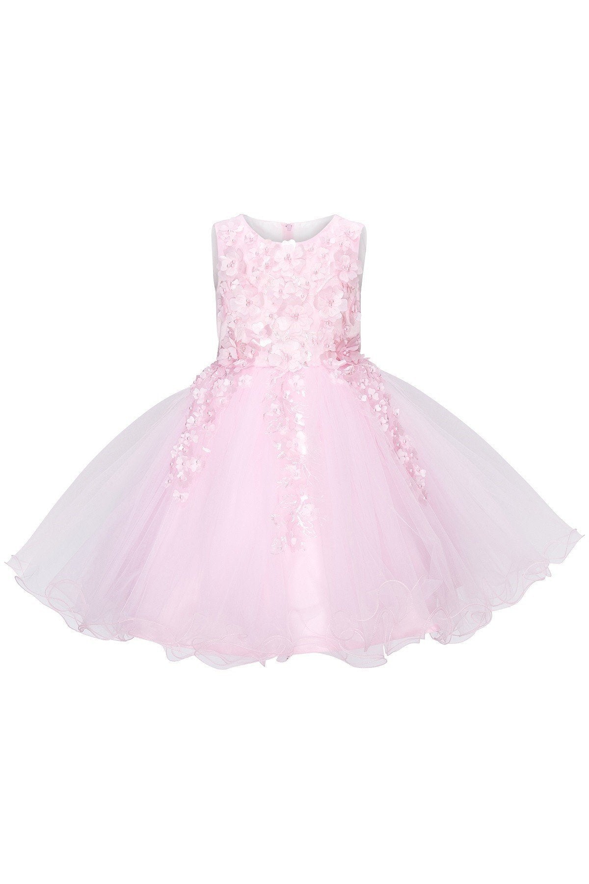 Floral Bodice Lace Girl Dress by Cinderella Couture USA AS9122