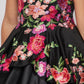 Off the Shoulder Floral Satin Girl Mini Quince by Cinderella Couture USA AS8006