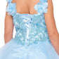 Floral Lace Tulle Girl Party Dress by Cinderella Couture USA AS5130