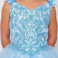 Floral Lace Tulle Girl Party Dress by Cinderella Couture USA AS5130
