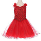 Floral Lace Tulle Girl Party Dress by Cinderella Couture USA AS5130