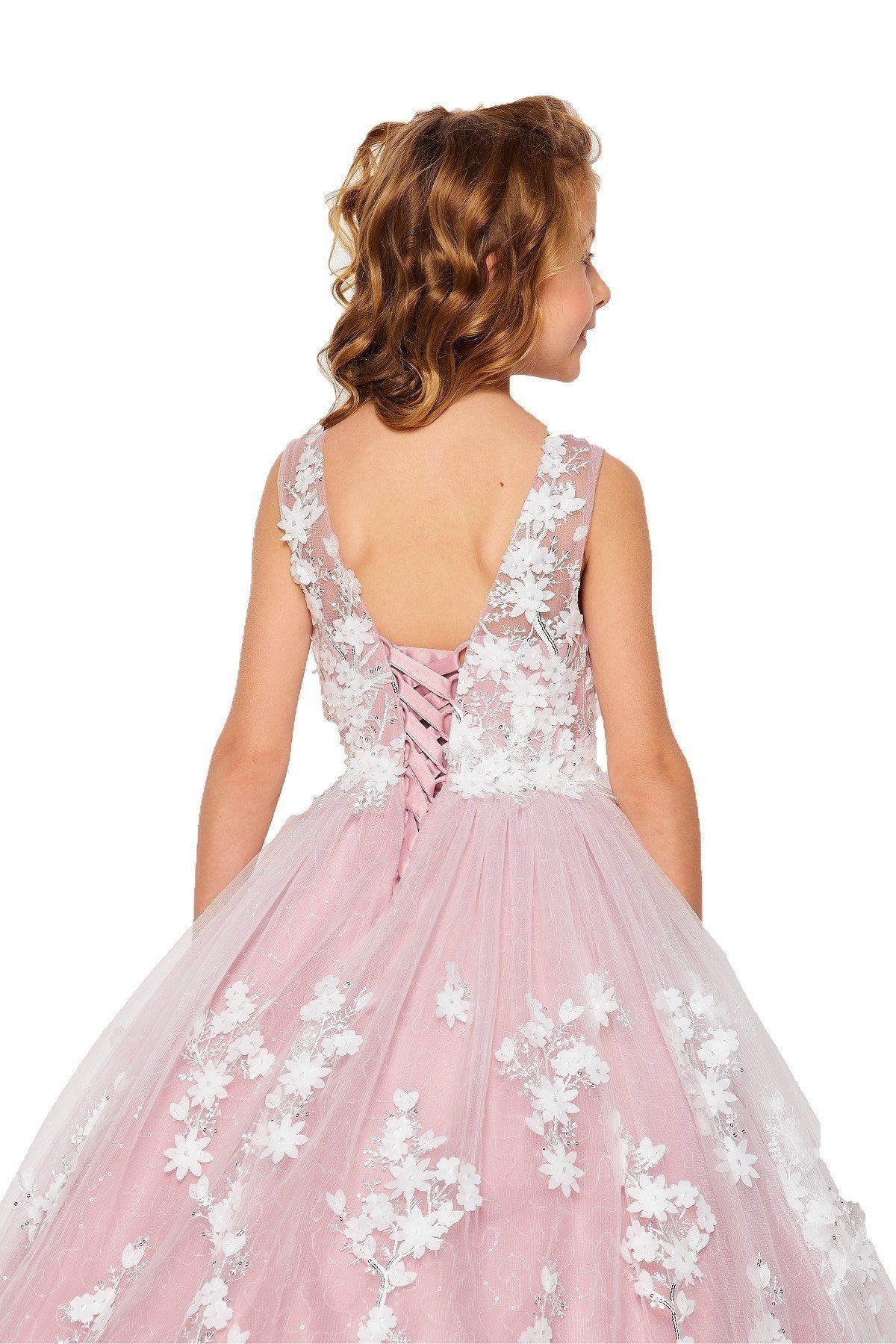 Cinderella Couture USA AS5108 Lace Sequin Tulle Mini Quince