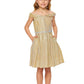 Off the Shoulder Metallic Girl Party Dress by Cinderella Couture USA AS8012