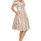 Metallic Short Party Dress by Cinderella Couture USA AS8012J-ROSEGOLD