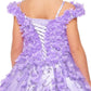 Off the Shoulder Floral Lace Glitter Tulle Girl Mini Quince Gown BY Cinderella Couture USA AS8021