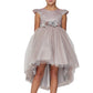 Cap sleeve Glitter Top, High Low Tulle Girl Party Dress by Cinderella Couture USA AS5072