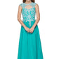 Halter Stone Lace Chiffon Party Dress by Cinderella Couture USA 5084