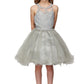 Beaded Tulle Girl Party Dress by Cinderella Couture USA AS5065