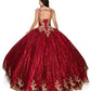 Cinderella Couture USA AS8024J-bur Tulle Sequin Quinceanera Dress