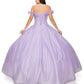 Cinderella Couture USA AS8020J-lilac Sequin Tulle Quinceanera Dress