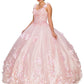 Floral Quinceanera Dress by Cinderella Couture USA AS8030J-blush