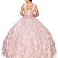 Floral Quinceanera Dress by Cinderella Couture USA AS8030J-blush