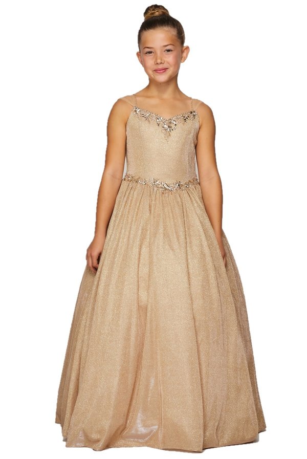 Rhinestone Sequin Metallic Mini Quince by Cinderella Couture USA AS5087