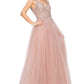 Dusty-Rose Sequins Lace Tulle A-line Gown by Cinderella Couture USA AS8034J - Special Occasion/Curves