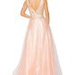 Blush Glitter Floral Lace Tulle Gown by Cinderella Couture USA AS8029J-Blush - Special Occasion/Curves
