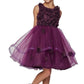 Floral Tulle Girl Party Dress by Cinderella Couture USA AS9084