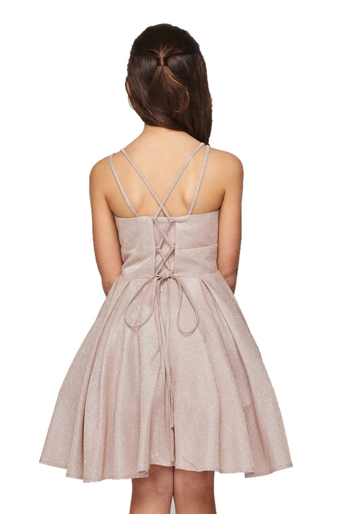 Metallic Girl Party Dress by Cinderella Couture USA 8011