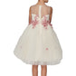 Floral Tulle Girl Party Dress by Cinderella Couture USA AS9035