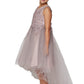 Pearls Rhinestones Tulle Girl Party Dress by Cinderella Couture USA AS9086