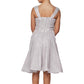 Studed Waist Lurex Girl Party Dress by Cinderella Couture USA AS5070