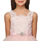 Beaded Lace Soft Tulle Flower Girl Dress by Cinderella Couture USA AS5079N