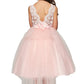 Beaded Lace Soft Tulle Flower Girl Dress by Cinderella Couture USA AS5079N