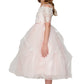 Lace Satin Tulle Flower Girl Dress by Cinderella Couture USA AS5091