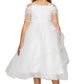 Lace Satin Tulle Flower Girl Dress by Cinderella Couture USA AS5091